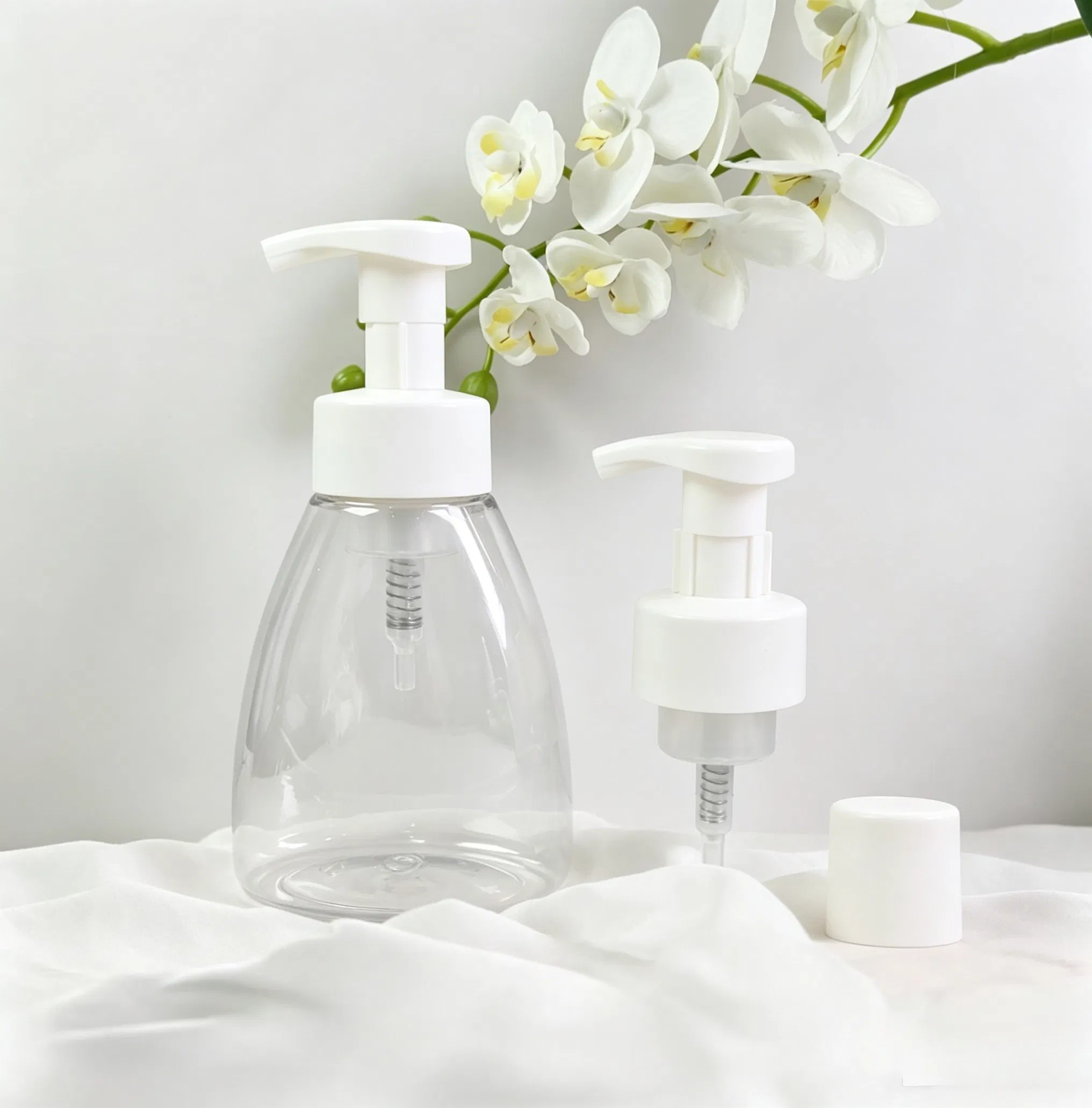 Cosmetic Packaging Plastic Liquid Dispenser Pump Foaming Soap Pump Outside Spring 40mm 42mm Recyclable Foam Pump for Hand Wash