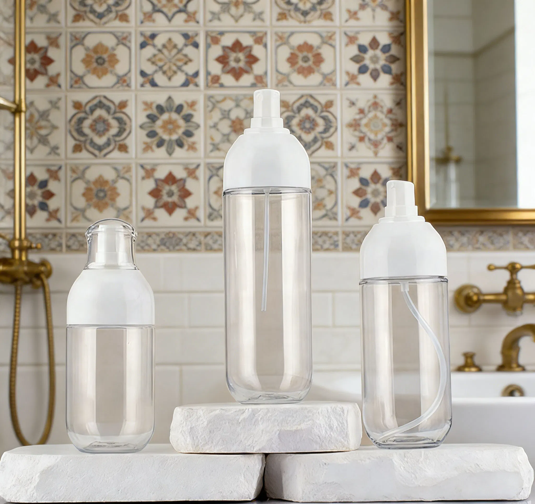 Plastic Cosmetic Packaging 30/50/100/120/150/180ml Leak-Proof Container Fine Mist Spray Bottle
